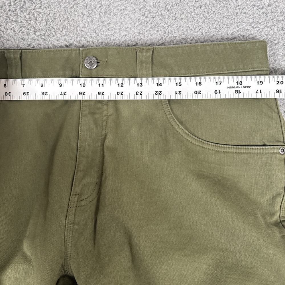 Mountain Khakis Mitchell Pants Mens 38x34 Green Stretch 5 Pocket - Picture 3 of 9